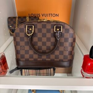 Louis Vuitton Brown Checkered Satchel